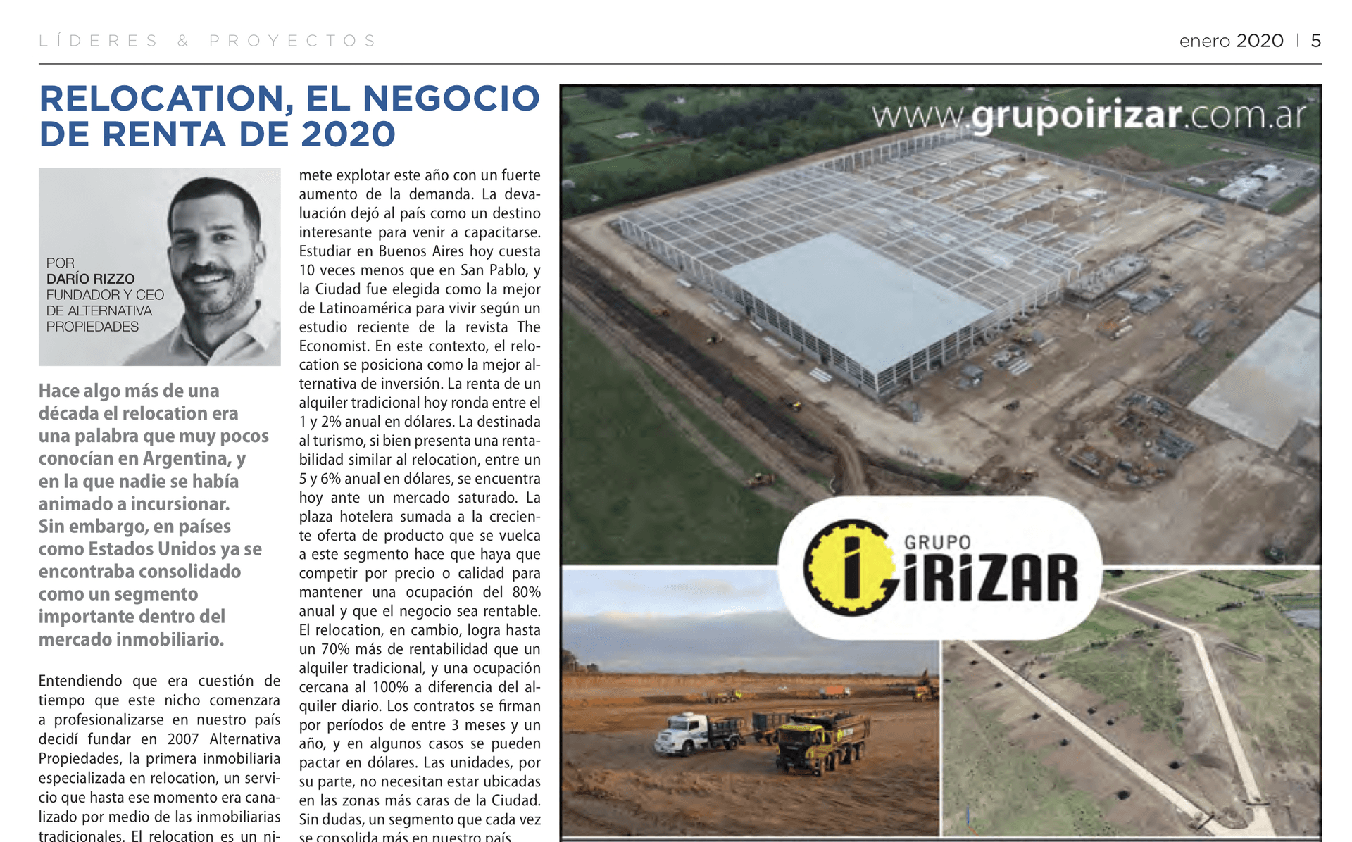 CLARÍN Suplemento Líderes & Proyectos Enero 2020